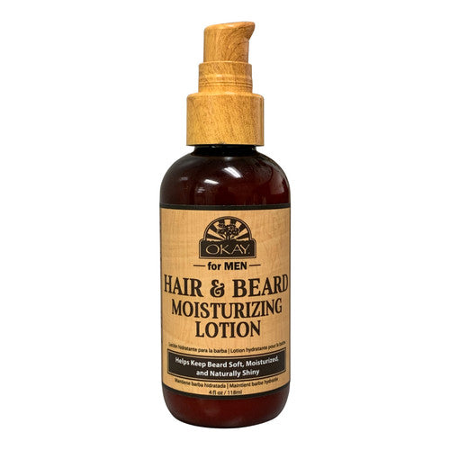 Okay Hair and Beard Moisturizing Lotion for Men - 4 Oz