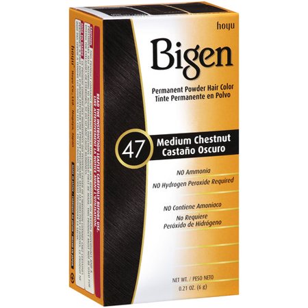 Bigen Hair Color Powder #47 Medium Chestnut, 0.21 oz