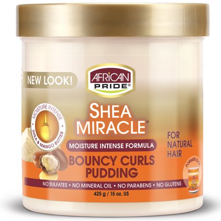 African Pride Bouncy Curls Pudding Shea Butter Miracle 15oz