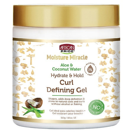 African Pride Curl Defining Gel Aloe & Coconut Water 18oz