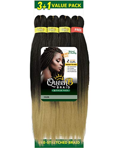 Urban Beauty Queen B Braiding Hair #2 Pack of 4
