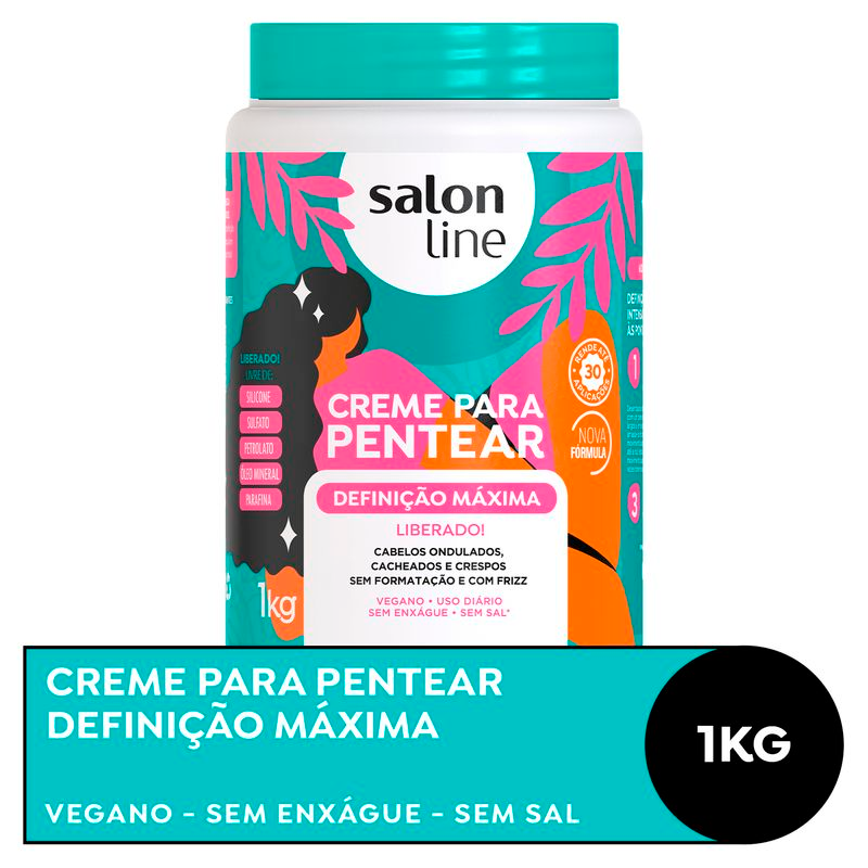 Salon Line Creme De Pentear Definição Máxima 1kg