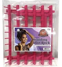 Dream World 60 Spool Braiding Hair Rack Hot Pink