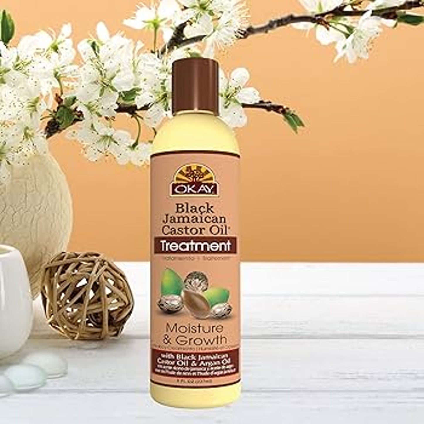 Okay Black Jamaican Castor Oil Leave-In Conditioner 8 Oz