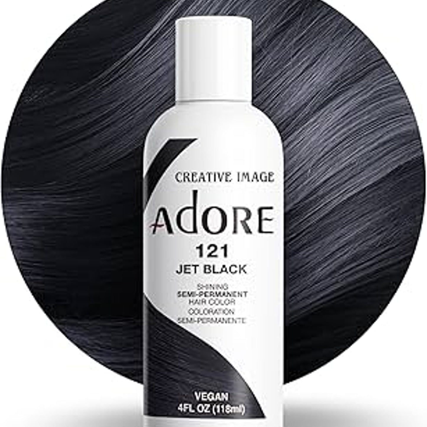 ADORE Semi-Permanent Hair Color Jet Black 4 oz