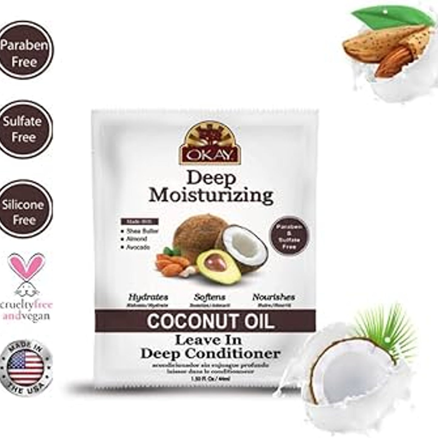 Okay Ultra Moisturizing Leave-In Conditioner 1.25 oz