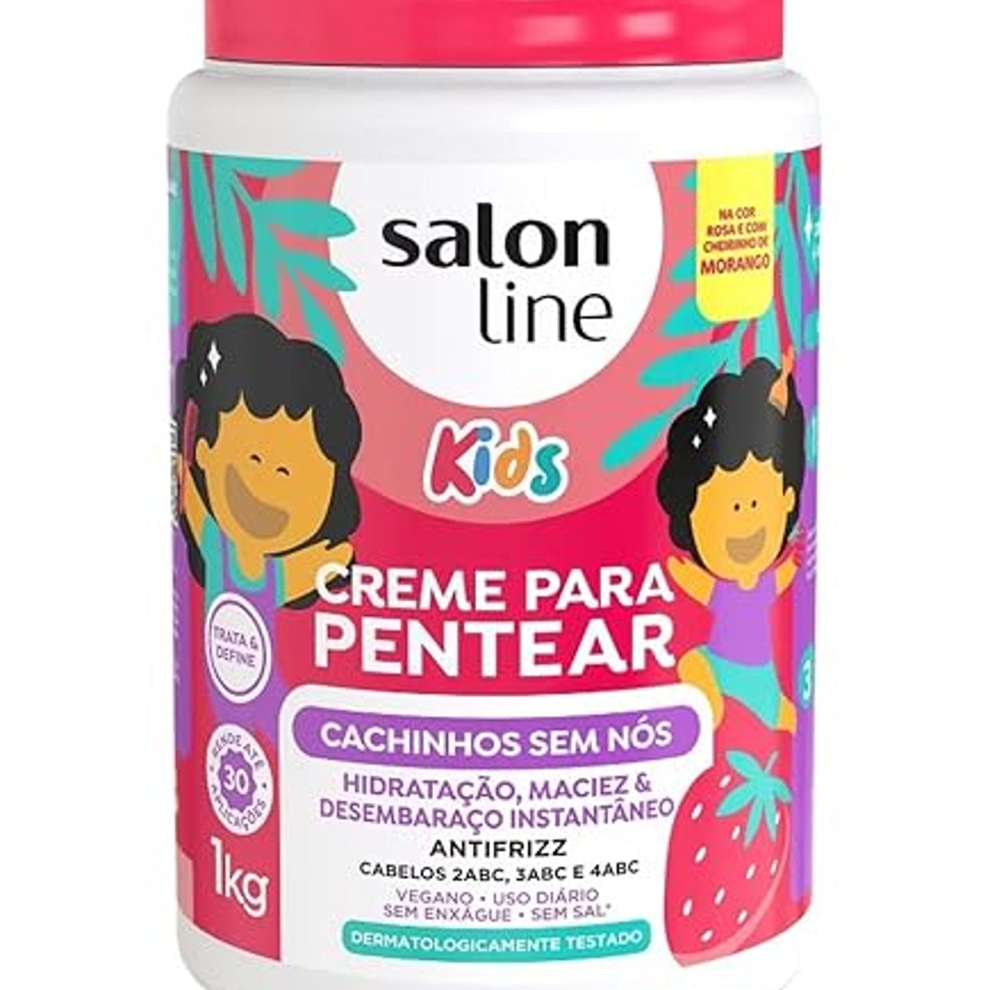 Salon Line Kids Cachinhos Definidos Vegano Creme 1kg
