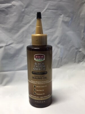 African Pride Black Castor Miracle Sealing Oil 6oz