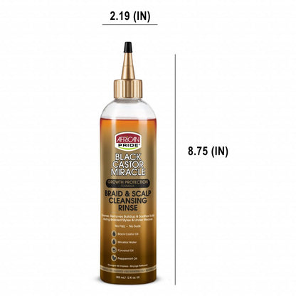 African Pride Black Castor Oil Miracle Braid & Scalp Rinse