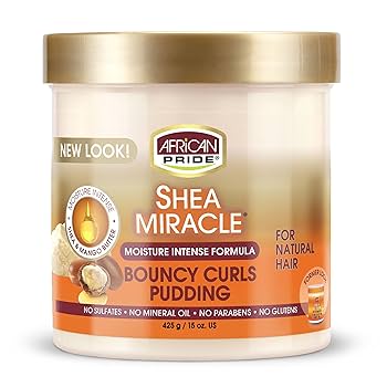 African Pride Bouncy Curls Pudding Shea Butter Miracle 15oz