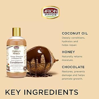 African Pride Honey & Coconut Oil Conditioner 16 Fl Oz