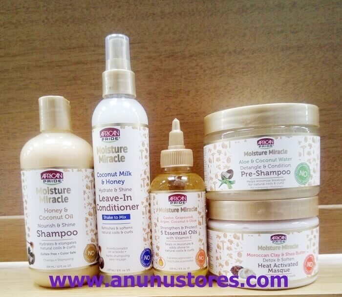 African Pride Moisture Miracle Milk & Detangler 12oz