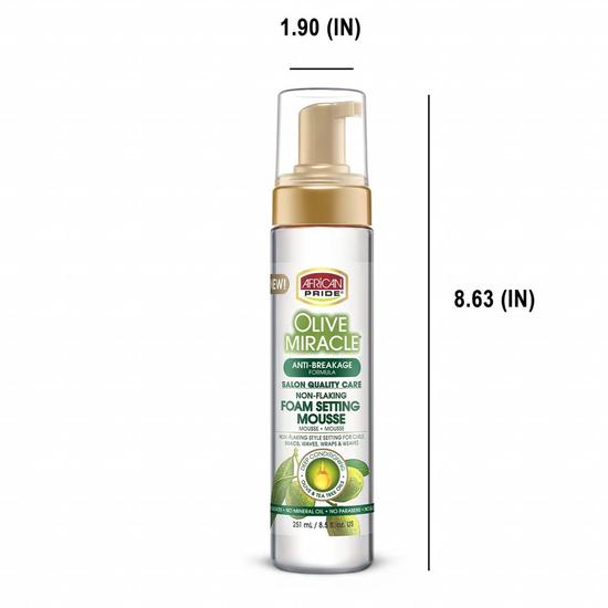 African Pride Olive Miracle Foam Setting 250ml