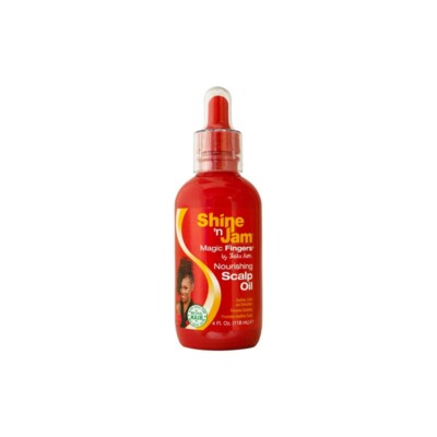 AmPro Shine-N-Jam Magic Fingers Scalp Oil, 4 Fl Oz Pack of 1