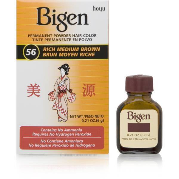 Bigenzo Bigen Hair Color Powder #56 Rich Medium Brown