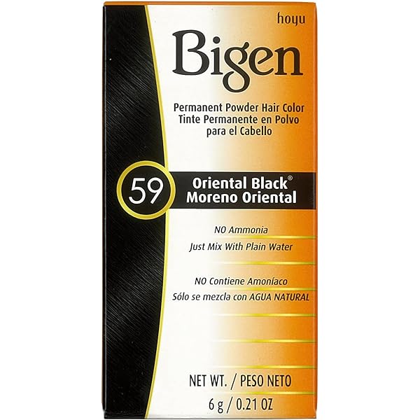 Bigen Permanent Powder Hair Color Oriental Black, 1 Ea