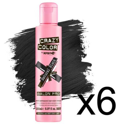 Crazy Color Salon Pro Semi Permanent Hair Color - Natural Black