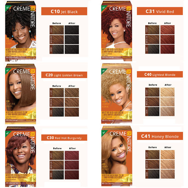Creme Of Nature Light Golden Brown Moisture-Rich Hair Colour C20