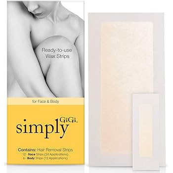 GIGI Hair Removal Strips for Face, 1 fl oz