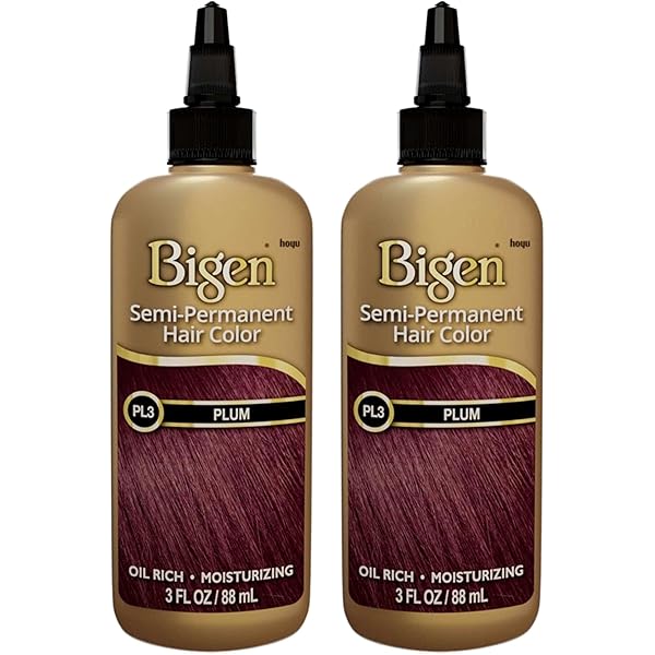 HOYU Bigen Semi-Permanent Haircolor Plum 3oz Pack of 3