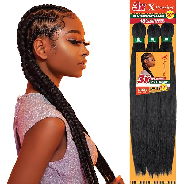 Hair Zone Inc. Sensationnel X-Pression Synthetic Braid 58 Inch T1B/BG