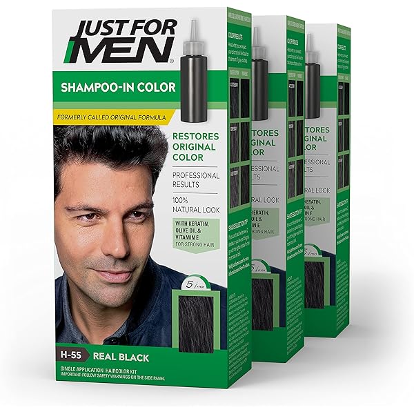 Just For Men Shampoo in Real Black H-56