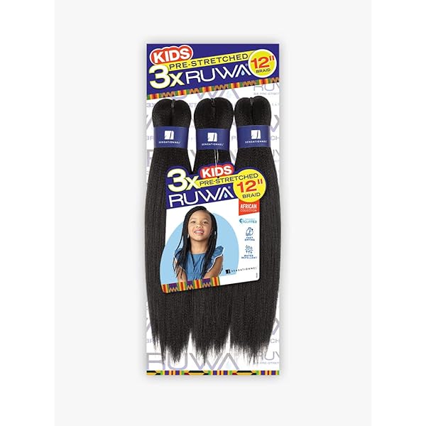 Sensationnel Kids Xpression Pre-Stretched Braiding Hair, 1 Pack