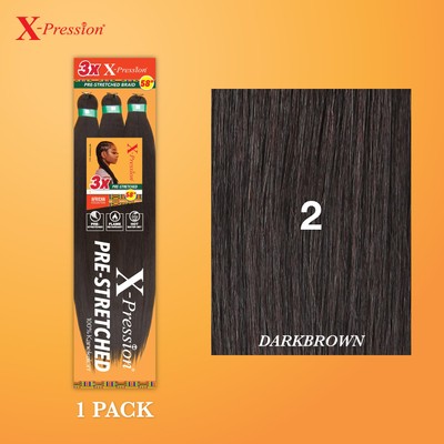 Sensationnel X-Pression Synthetic Braid 58 Inch - Pack of 2