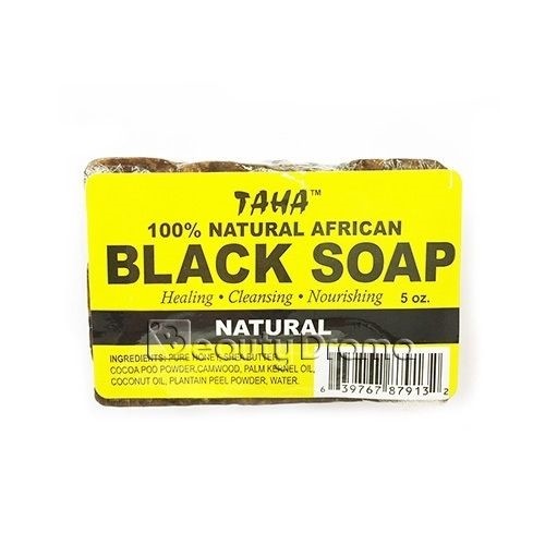 Taha African Black Soap 100% Natural - Pack of 1