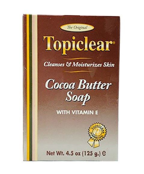 Topiclear Cocoa Butter Soap, Cleanses Moisturizes, 4.5 oz