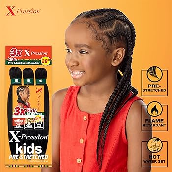 X-Pression Kids Pre-Stretched Braid 28 Sensationnel 3x