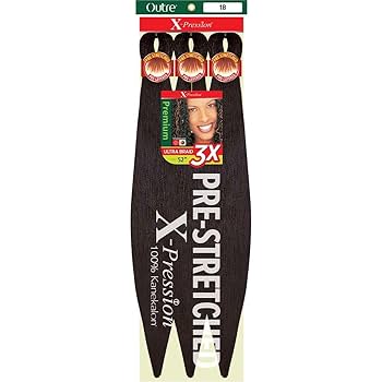 X-pression Kanekalon Pre Stretched Braid 52, 1-Pack