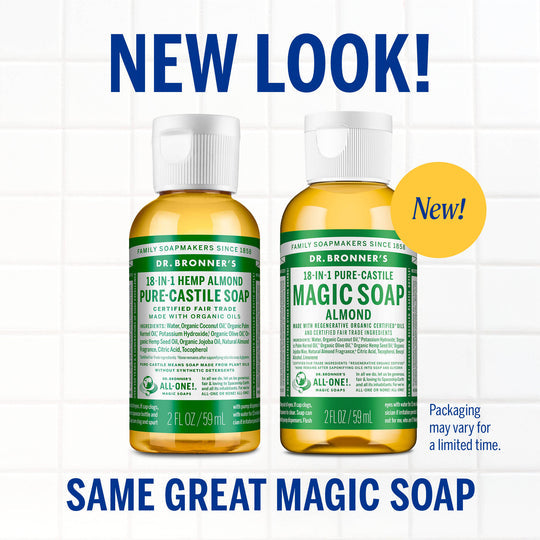 Dr. Bronner's Organic Pure Castile Liquid Soap Almond
