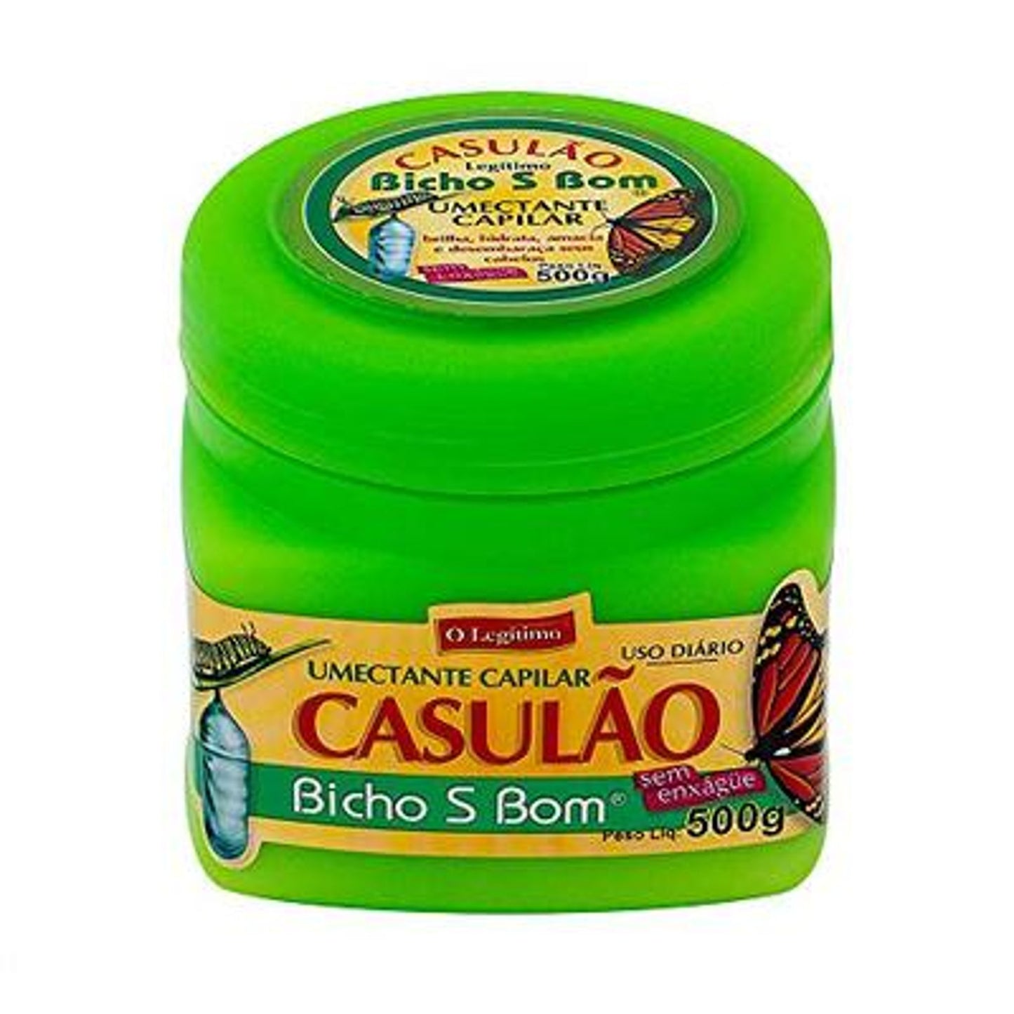 Casulão Bicho Da Seda Creme Para Pentear 500g