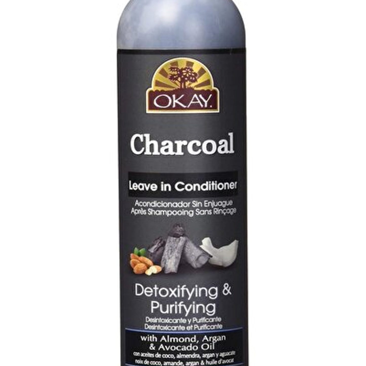 OKAY Charcoal Detoxifying Leave-In Conditioner 8oz