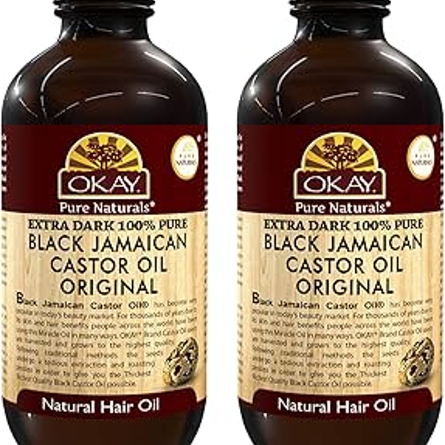 Okay Pure Naturals Castor Oil Hair & Beard 4 Oz