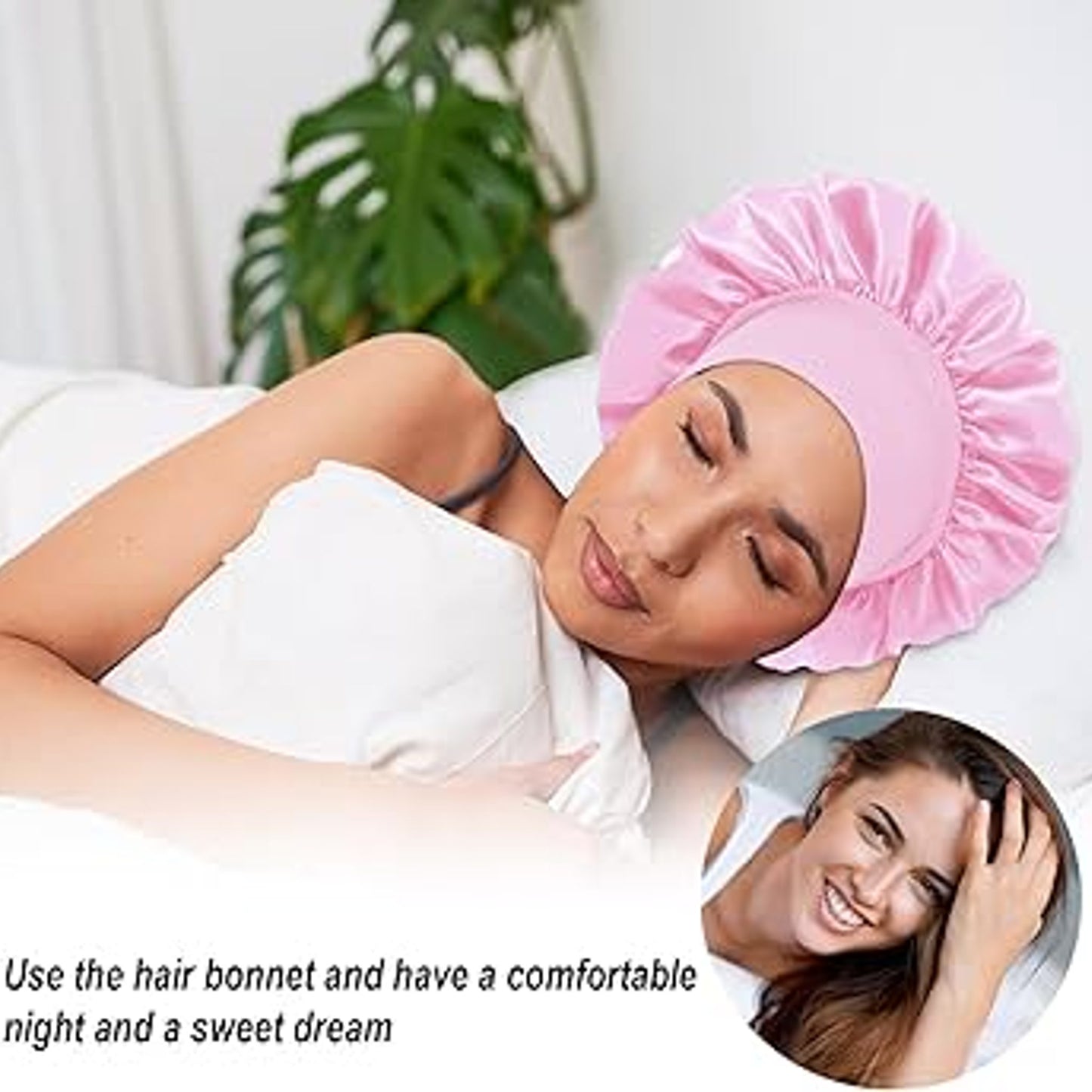 Dream Women Wide Band Satin Bonnet