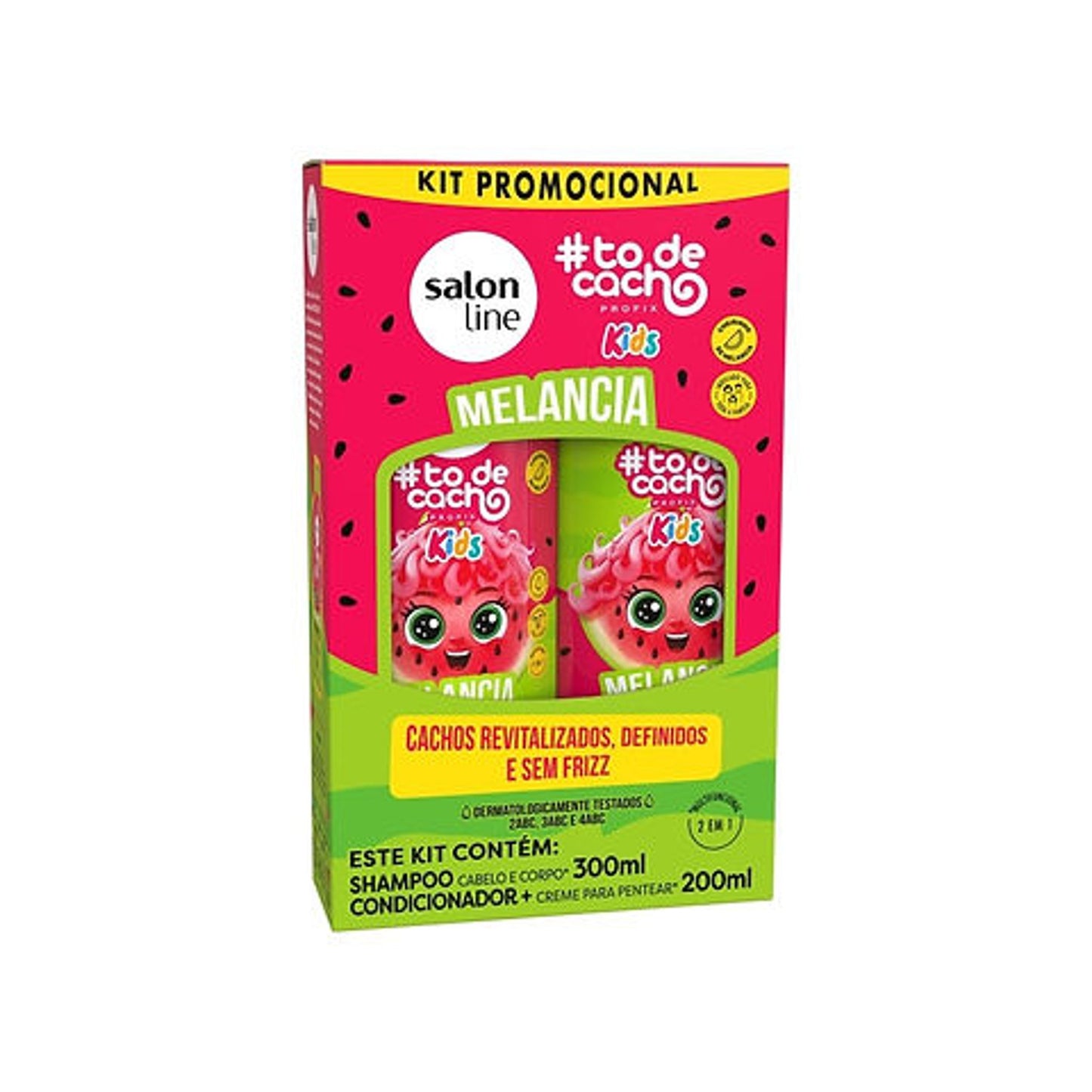 Salon Line Kids Shampoo 300ml and Conditioner 200ml Melancia
