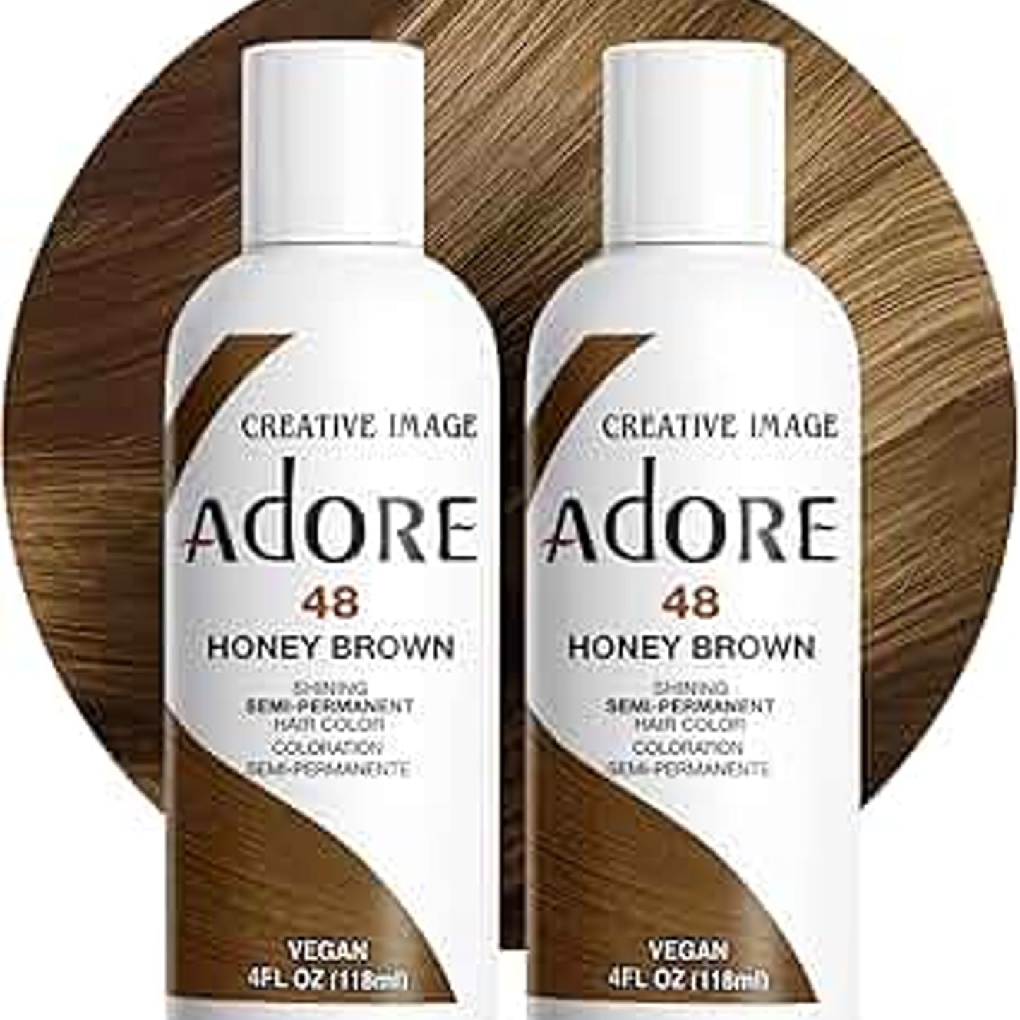 Adore Semi Permanent Hair Color 048 Honey Brown 4 Oz