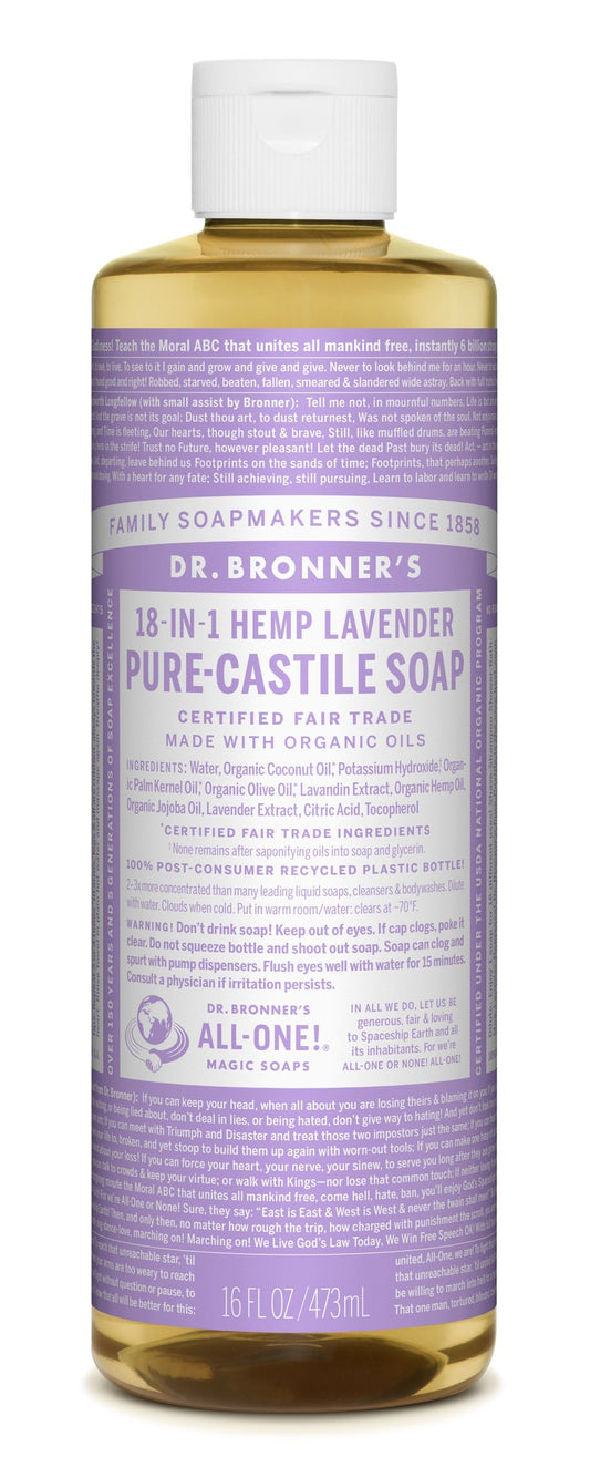 Dr. Bronner's Lavender Castile Soap 16 fl oz Liquid