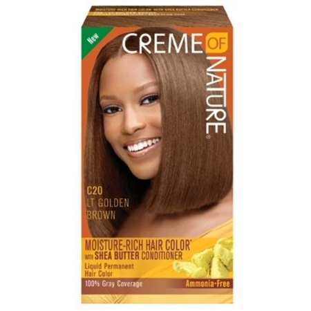 Creme Of Nature Light Golden Brown Moisture-Rich Hair Colour C20