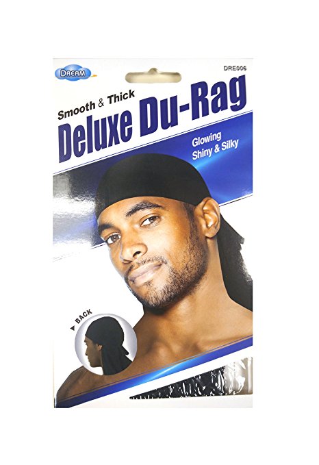 Dream World Men's Silky Satin Deluxe Du-Rag, One Size