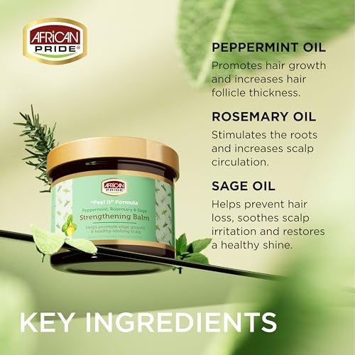 African Pride Hair Strengthening Balm 4 oz Pack of 1