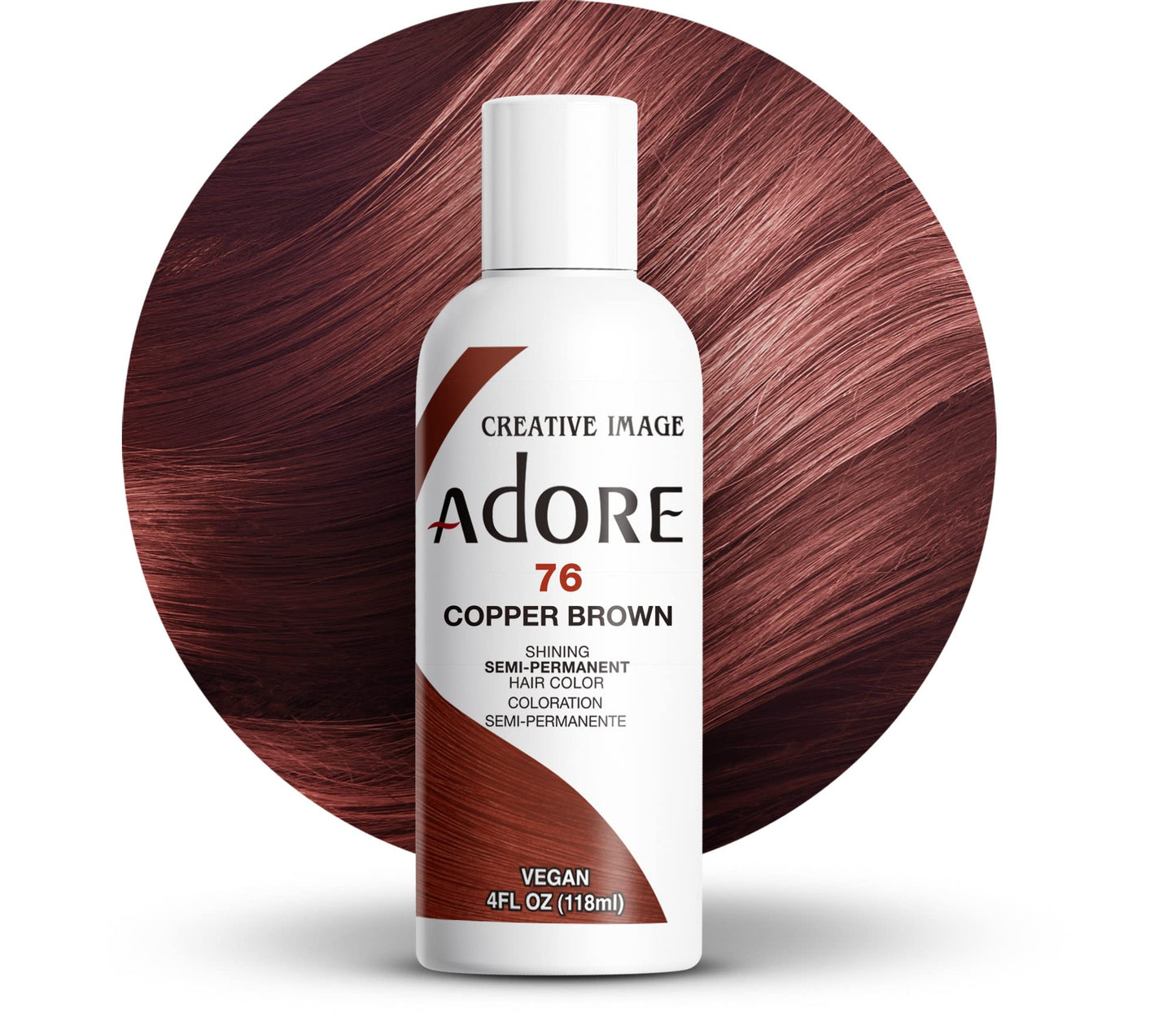 Adore Semi-Permanent Haircolor Copper Brown 4 Oz