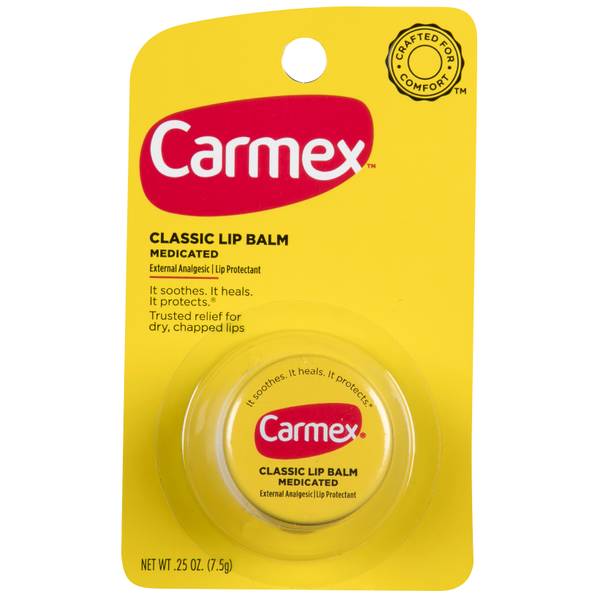 Carmex Classic Medicated Lip Balm 0.25 Oz Pack of 3