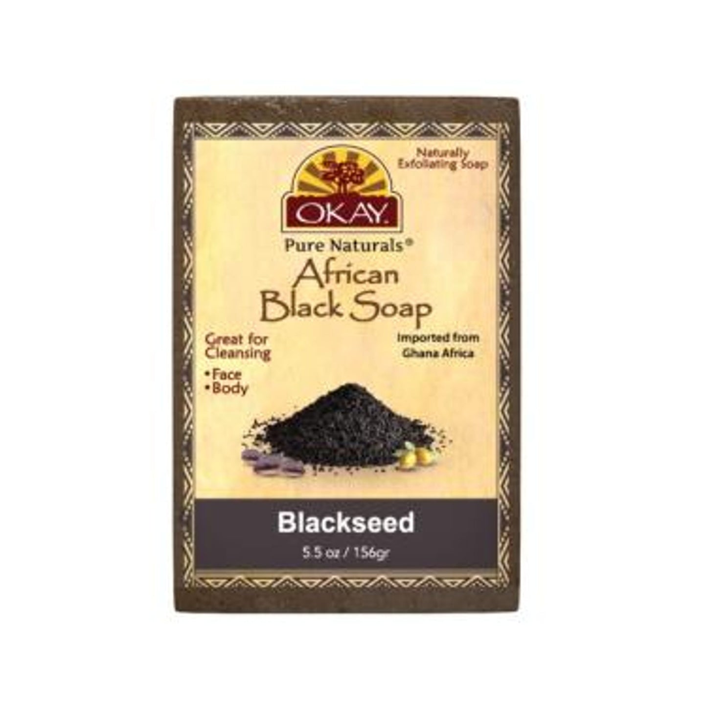 OKAY African Black Soap Blackseed 5.5 Oz