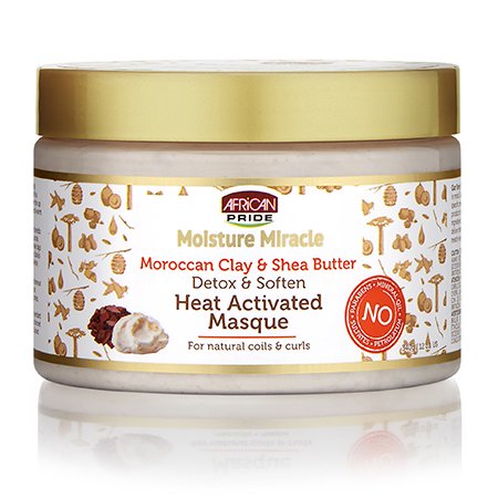 African Pride Moroccan Clay & Shea Butter Masque 12oz