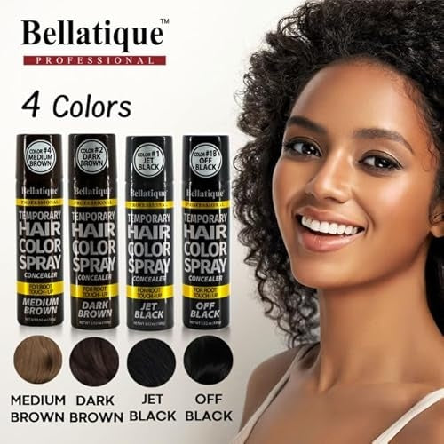 BELLATIQUE Temporary Hair Color Spray 3.52 Fl Oz Pack of 1