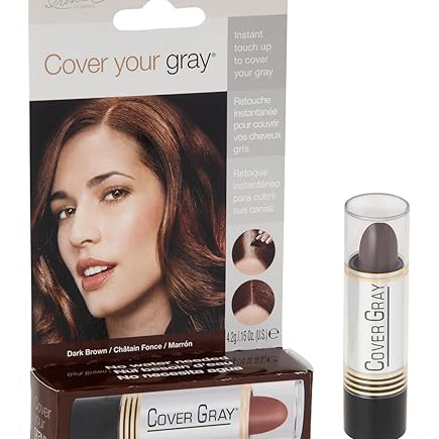 Cover Your Gray Touch-Up Stick Jet Black 0.15 oz
