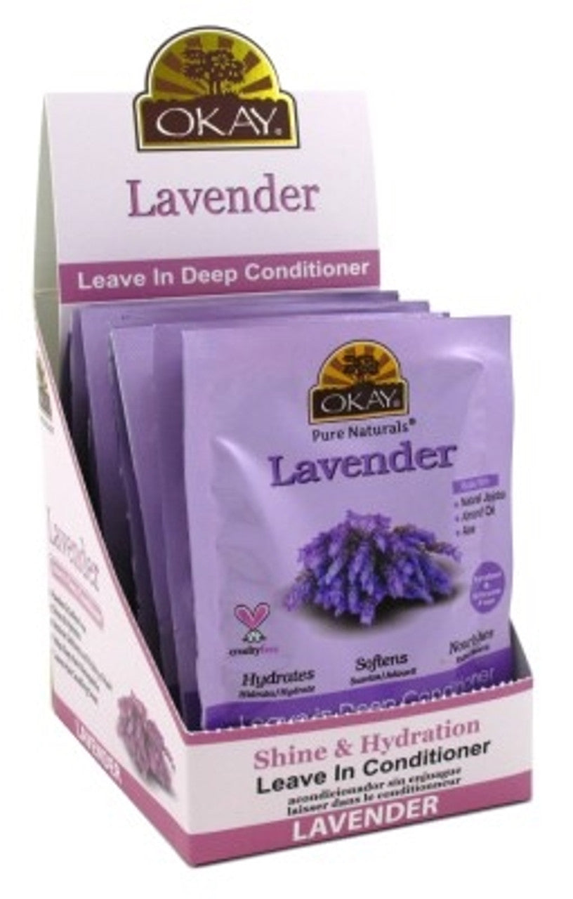 Okay Pure Naturals Leave-in Conditioning Lavender, Pack of 12